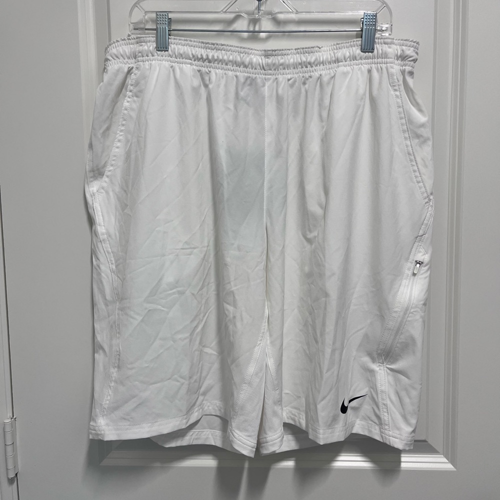 Nike tennis white shorts mens